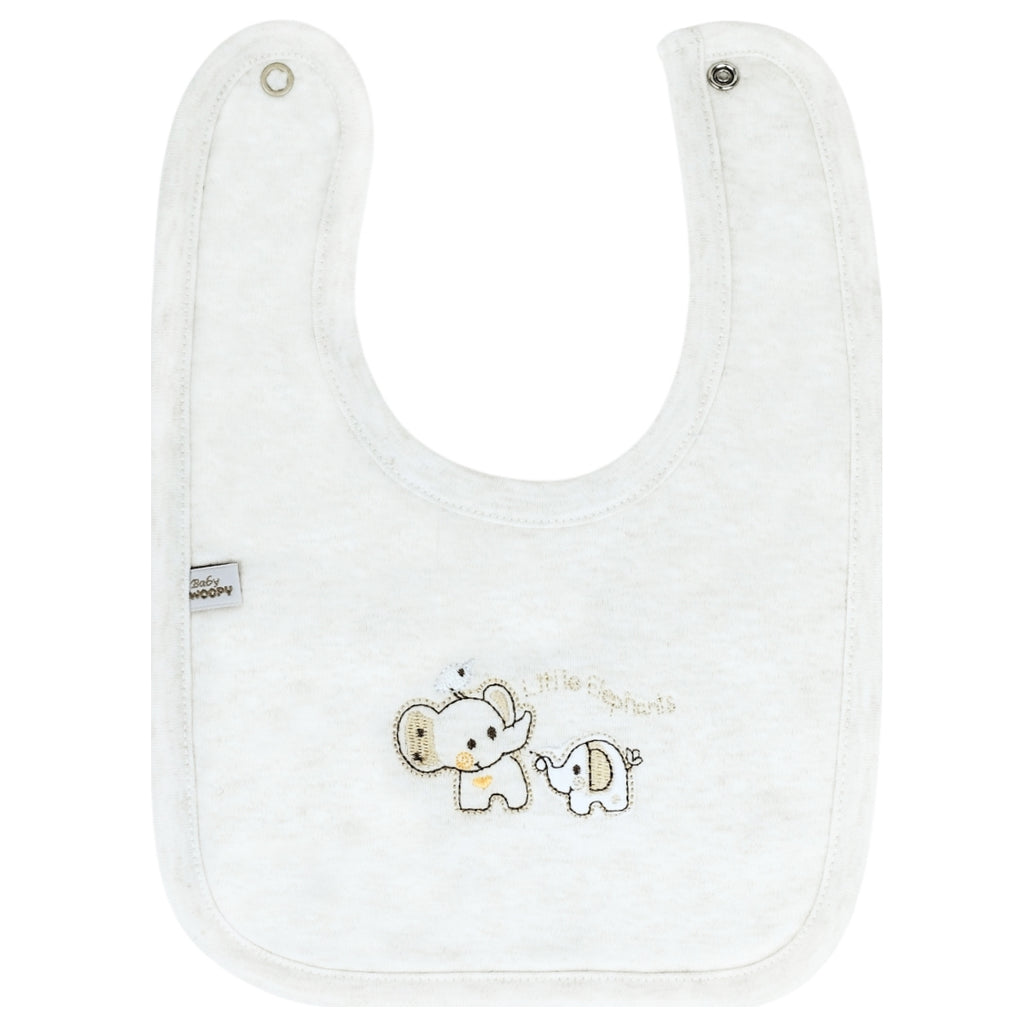 Babero algodon con Broche - W240619