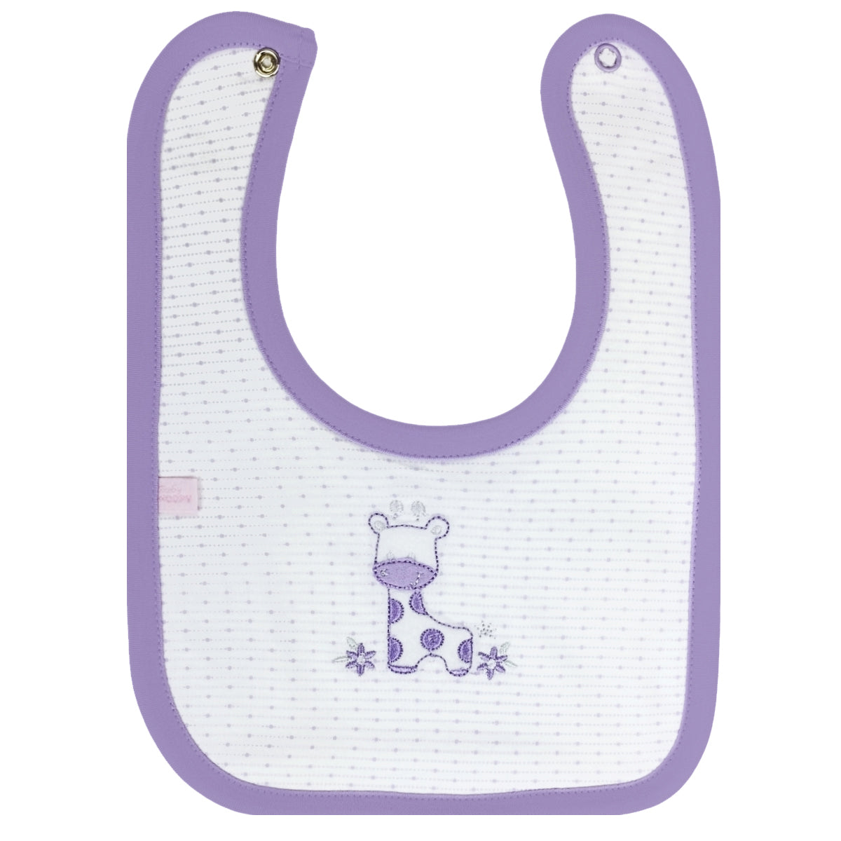 Babero algodon con Broche - W240623