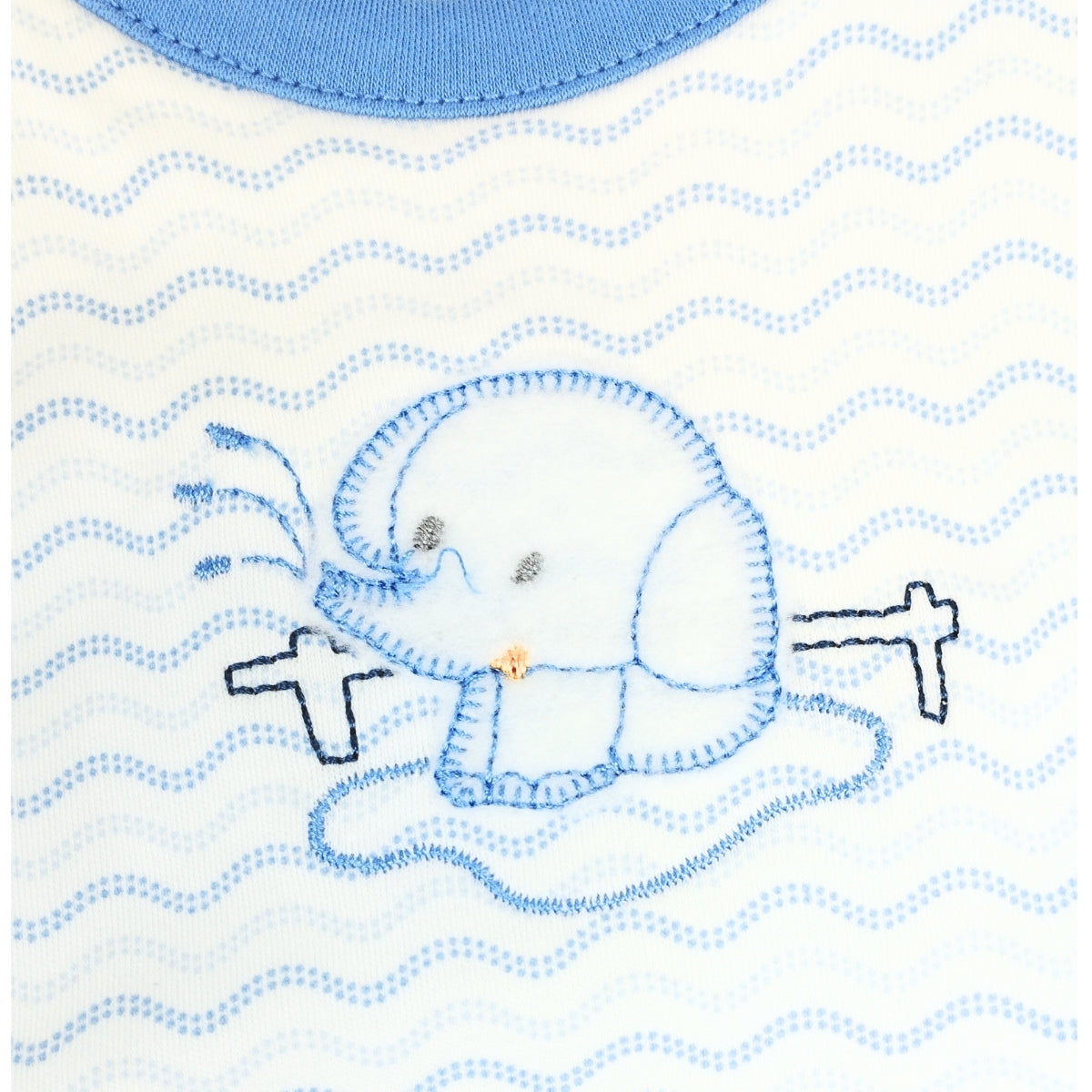 Babero algodon con Broche - W240625