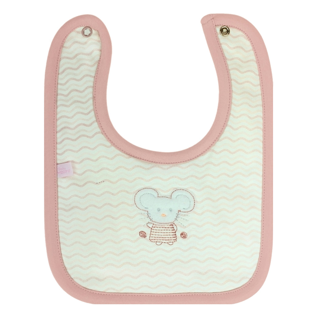 Babero algodon con Broche - W240629