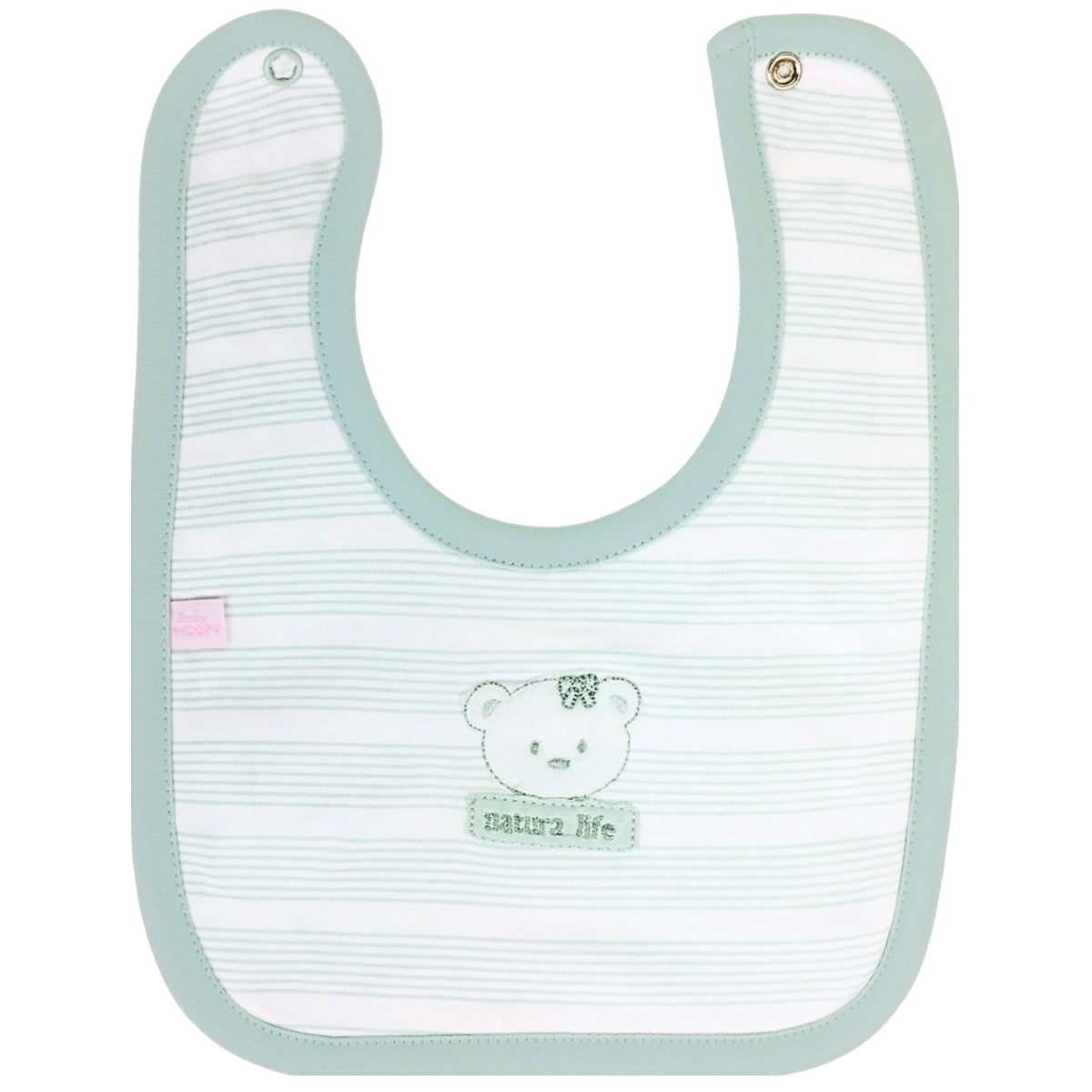 Babero algodon con Broche - W240631