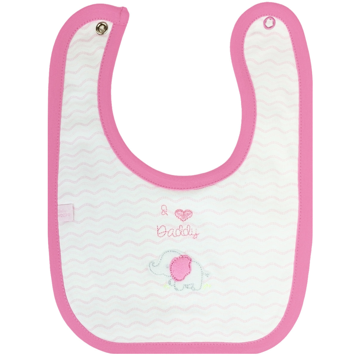 Babero algodon con Broche - W240632