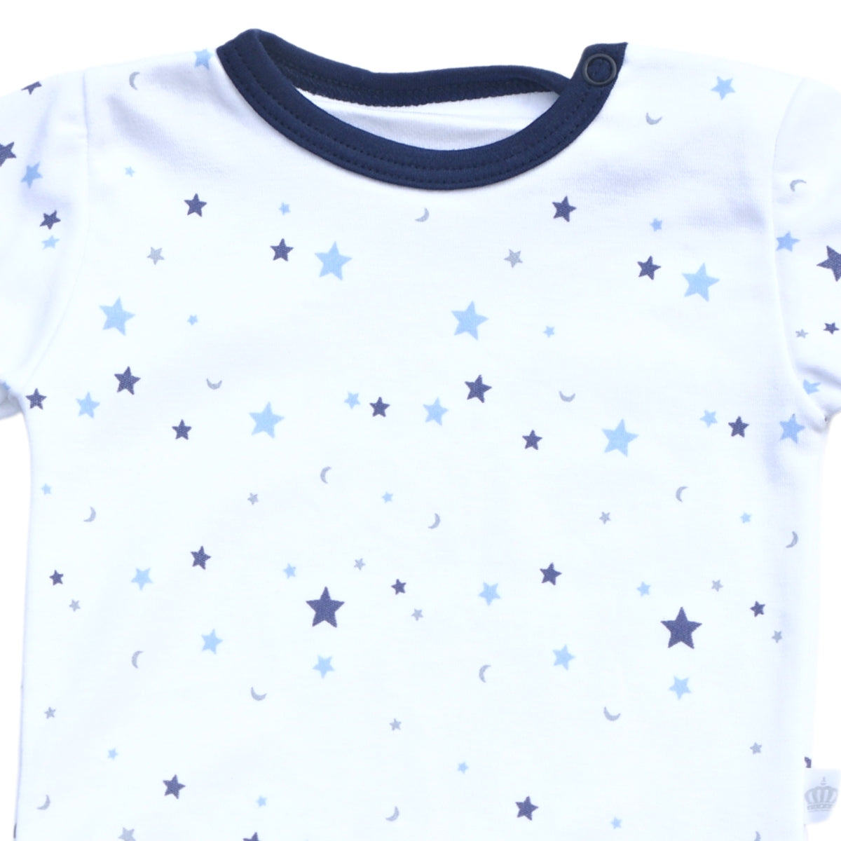 Set 3 piezas manga corta - Estampado Estrellas Azul