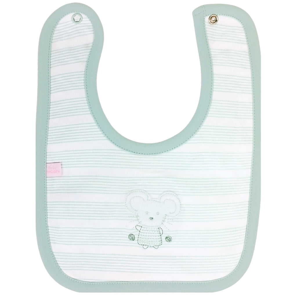 Babero algodon con Broche - W240633