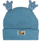 Gorro Bebé - Patita de Oso - Azul
