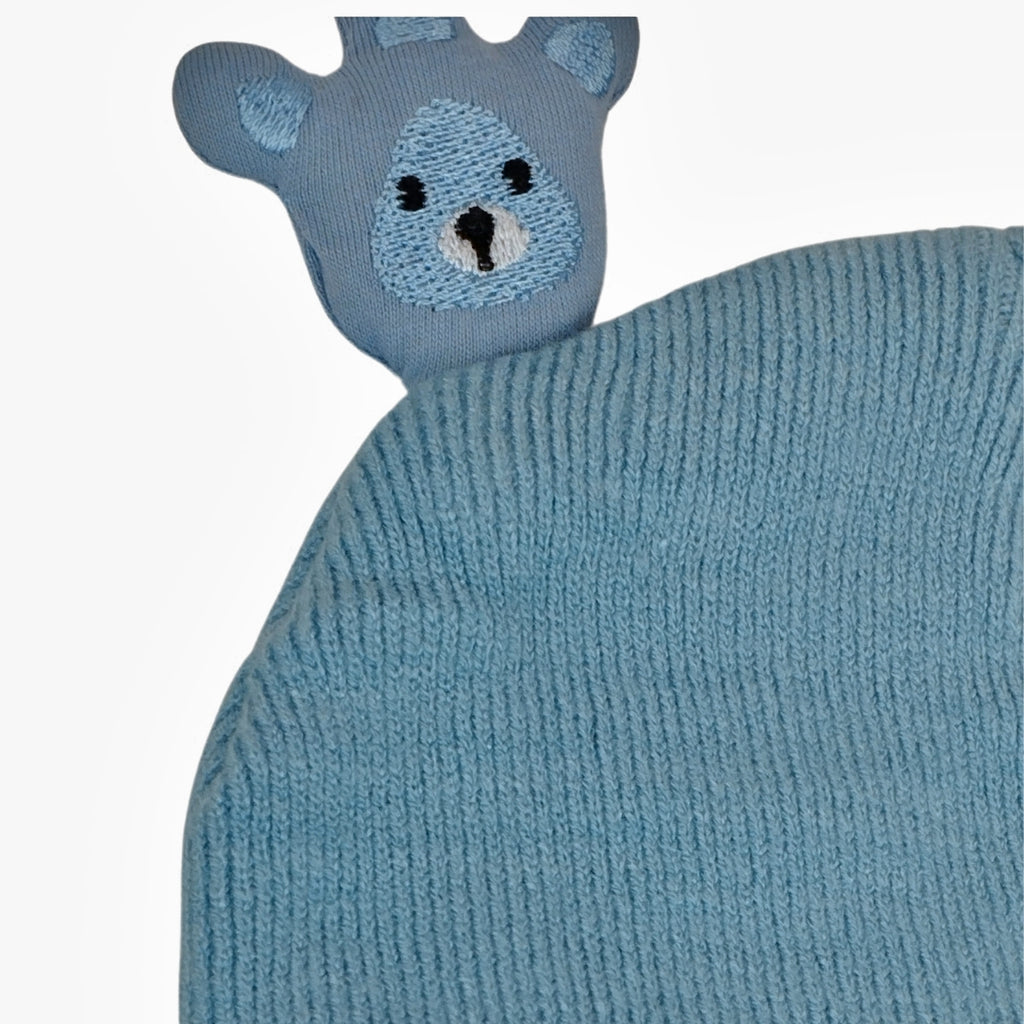 Gorro Bebé - Patita de Oso - Azul