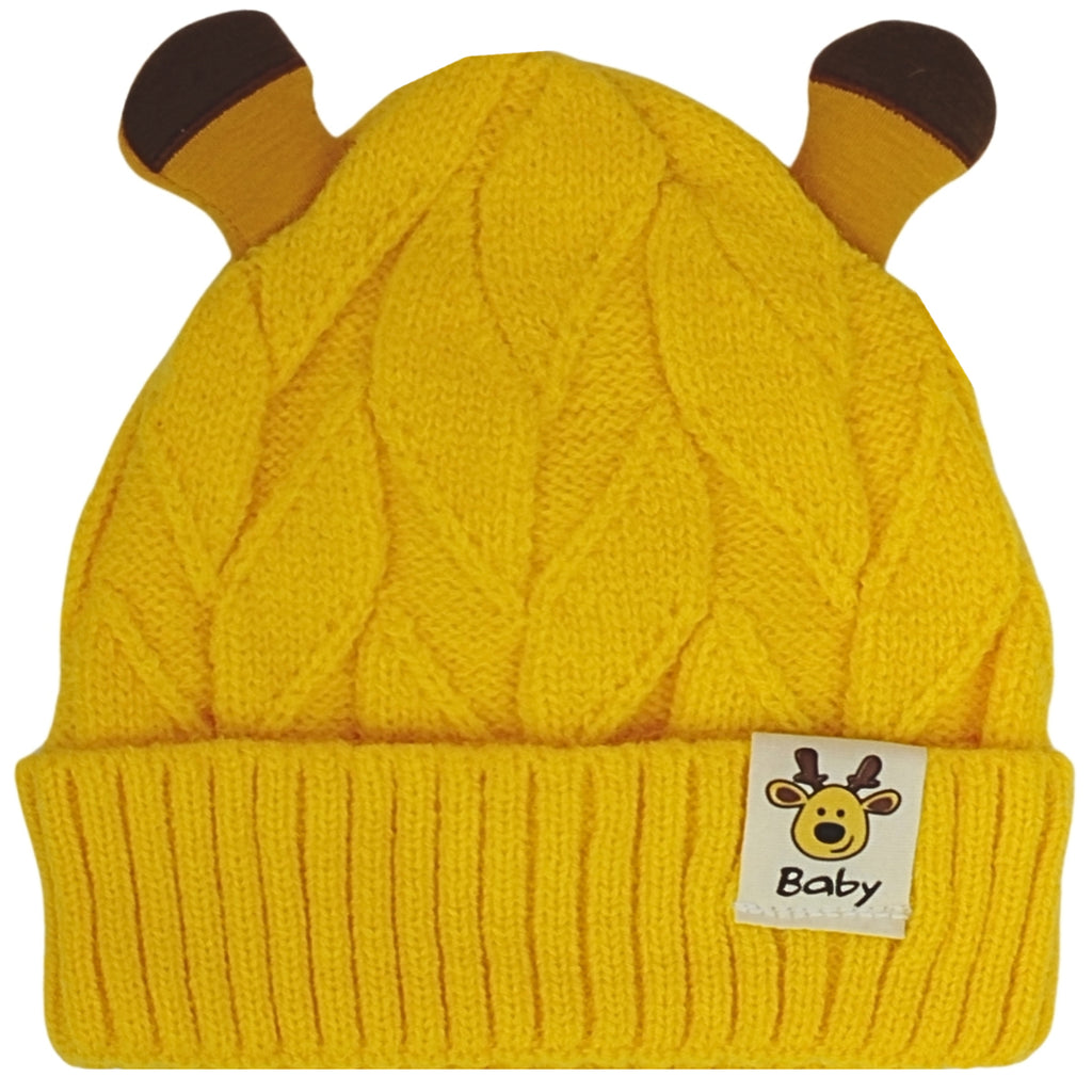 Gorro Bebé - Reno - Amarillo