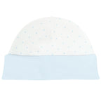 Ajuar Bebe 3 piezas Algodon - Conejitos - Blanco-Celeste