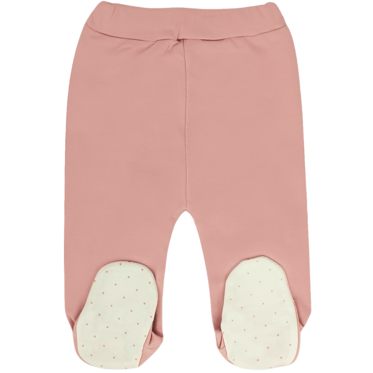 Ajuar Bebe 3 piezas Algodon - Conejitos - Palo Rosa-Crema