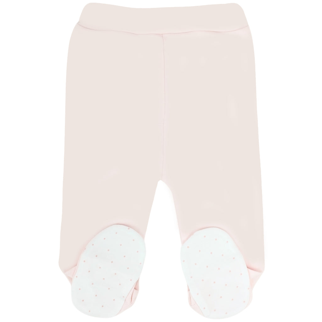 Ajuar Bebe 3 piezas Algodon - Conejitos - Blanco-Rosado