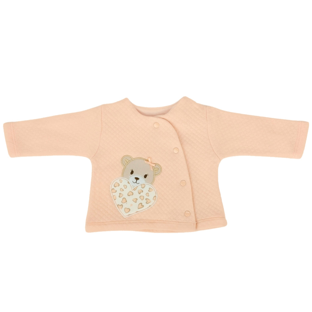 Conjunto Jacquard Osita Corazon - 4 piezas - Melon