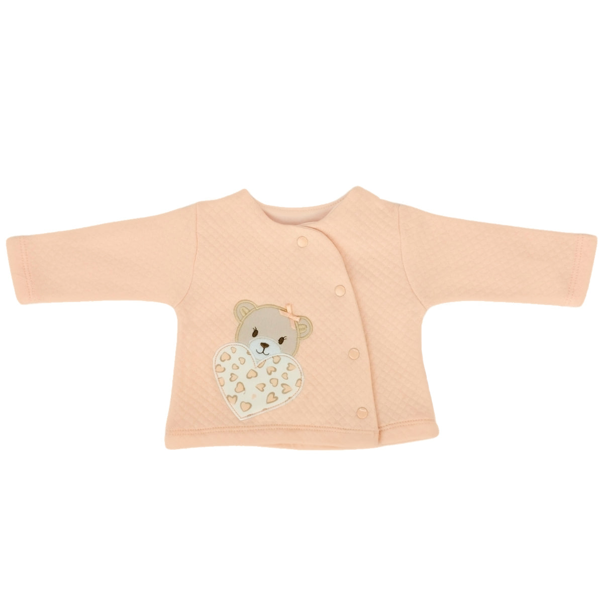 Conjunto Jacquard Osita Corazon - 4 piezas - Melon