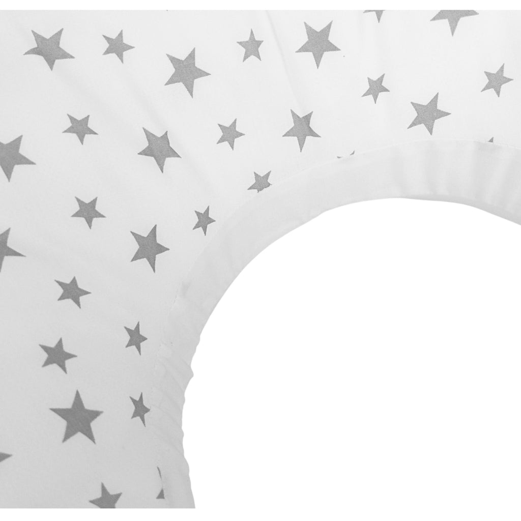 Cojín de lactancia - Estrellas - Blanco