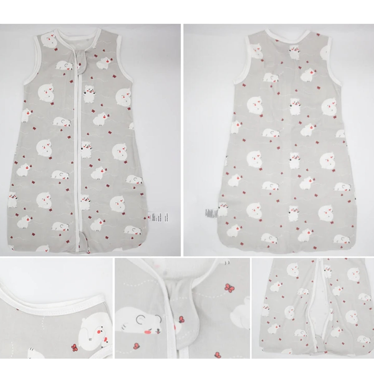 Saco de dormir fino - 100% algodón - Ositos