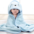 Toalla baño bebé - Perrito - Celeste