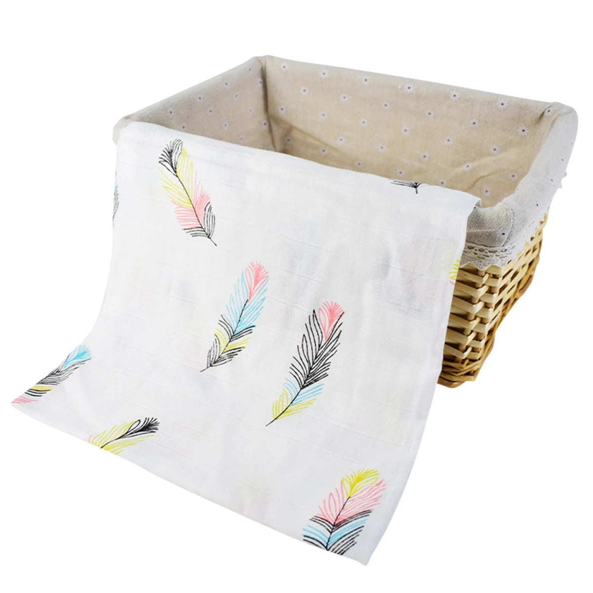 Manta Muselina Bambú - Las Plumas