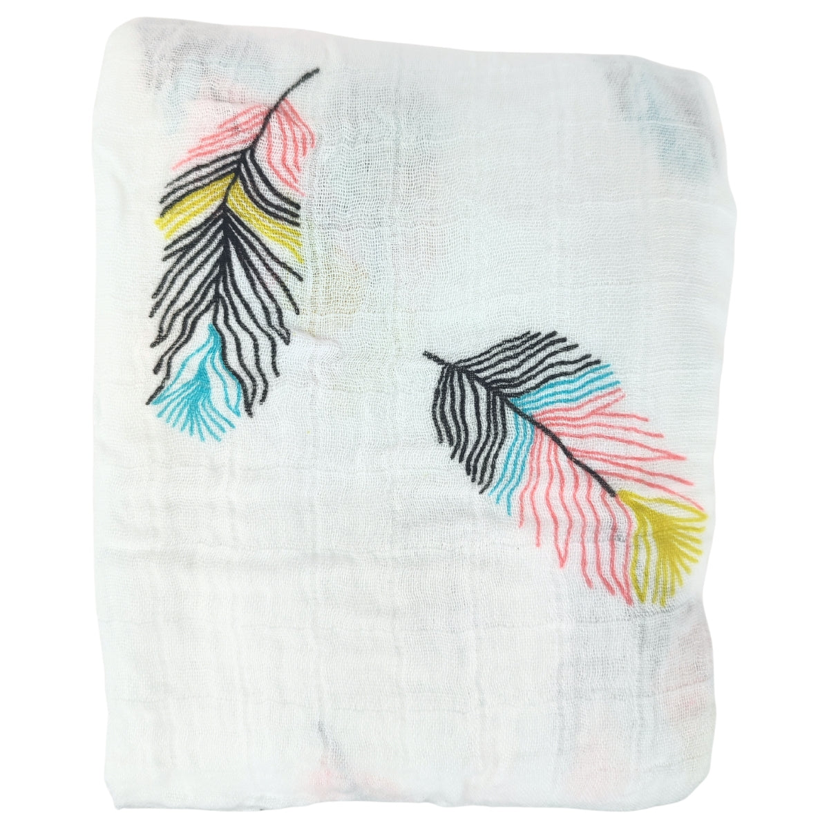 Manta Muselina Bambú - Las Plumas