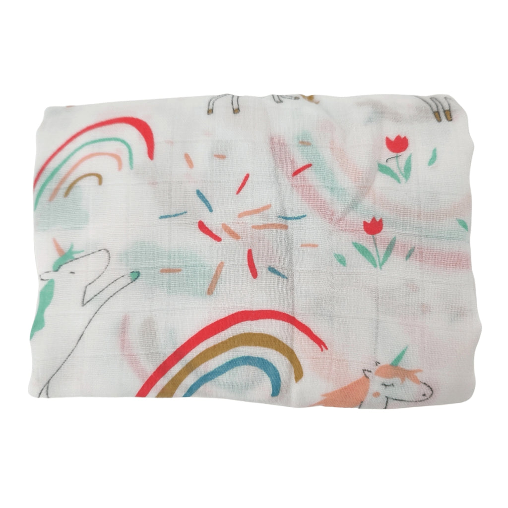 Manta Muselina Bambú - Arcoiris
