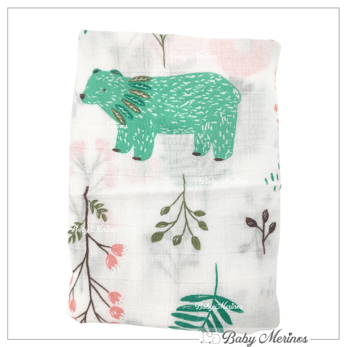 Manta Muselina Bambú - EL Oso Verde