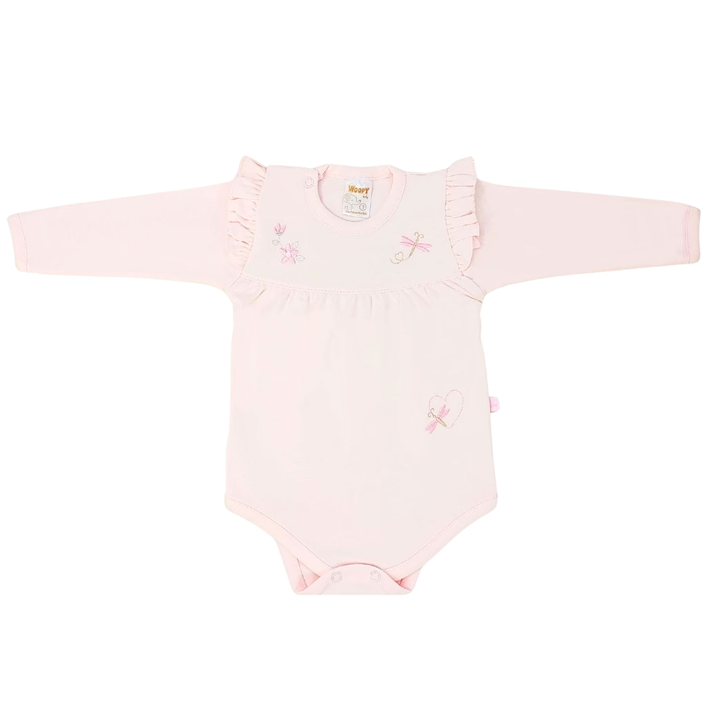 Ajuar de Bebé 3 Piezas Libélula Encantada Rosa - T1