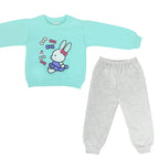 Conjunto Franela reactiva - 2 piezas - Conejita - Verde agua