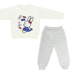 Conjunto Franela reactiva - 2 piezas - Conejita - Blanco