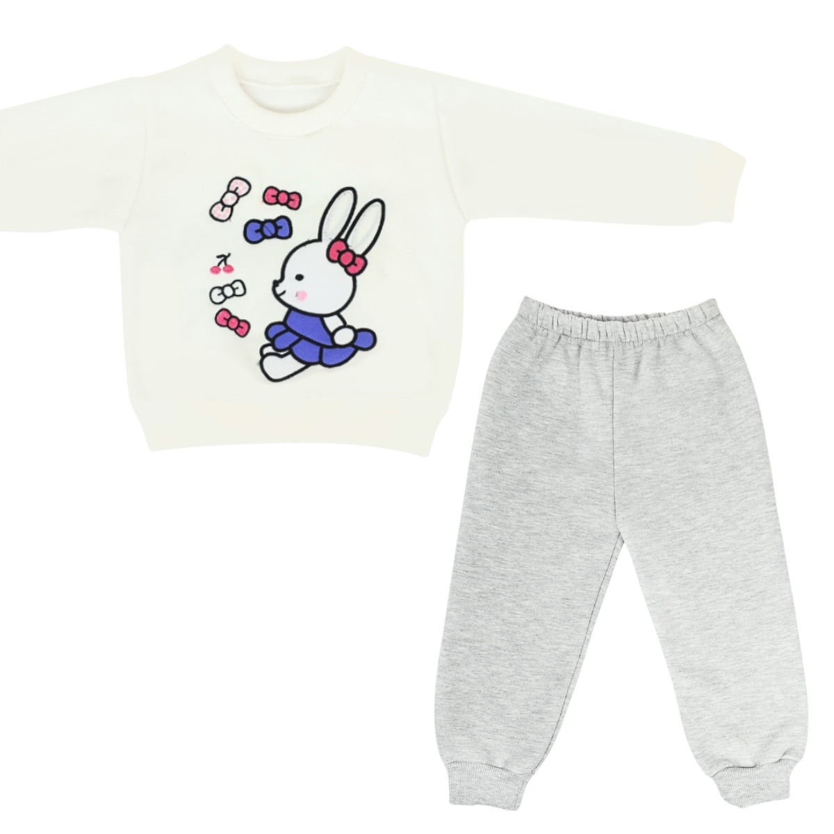 Conjunto Franela reactiva - 2 piezas - Conejita - Blanco