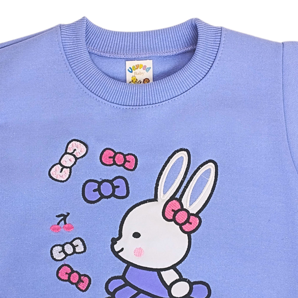 Conjunto Franela reactiva - 2 piezas - Conejita - Morado