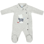 Enterizo jacquard Osito - Plomo
