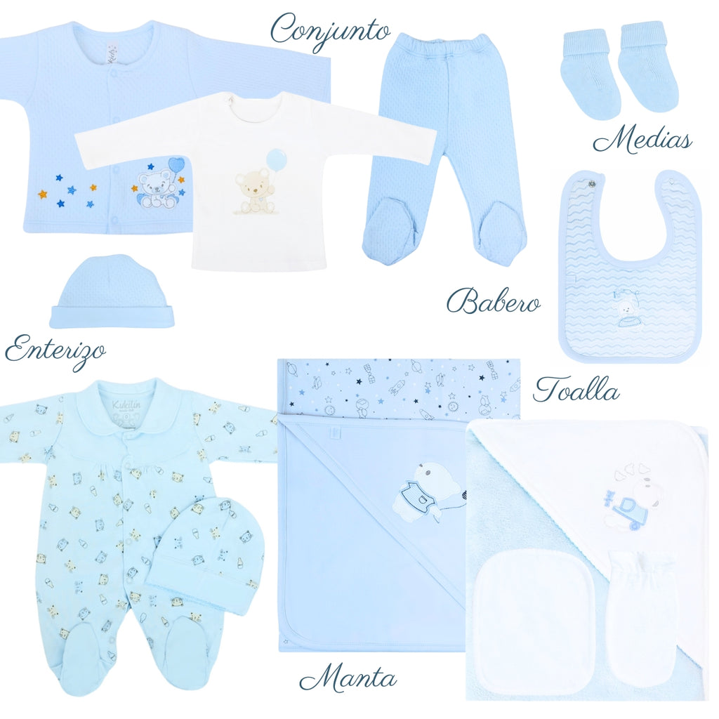 Set de Bienvenida Bebe Niño P02