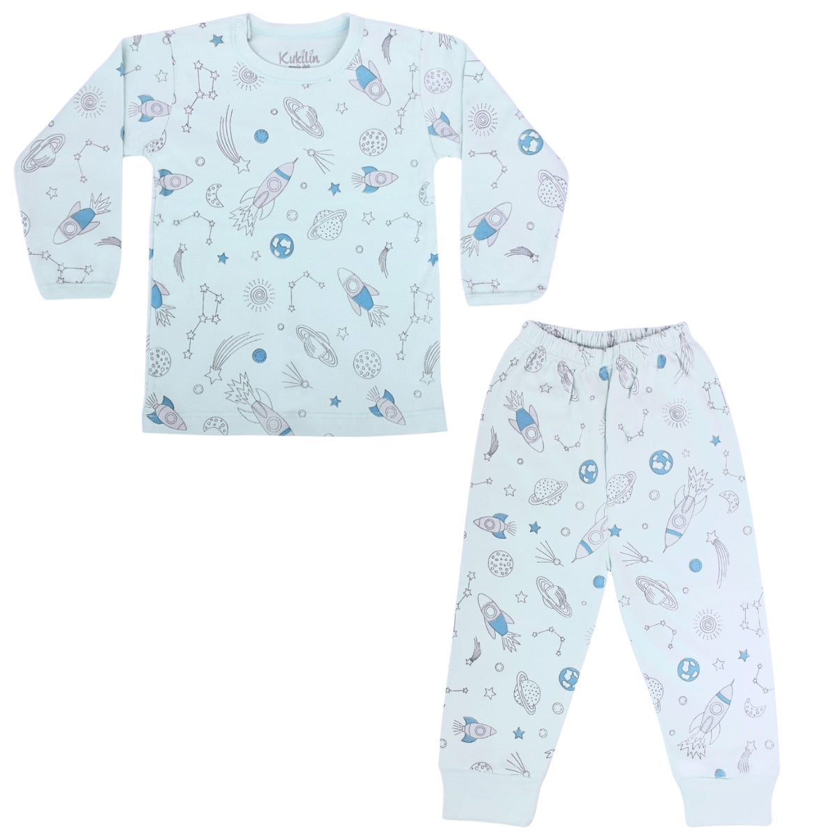 Pijama Bebe Niño - Algodon - Galaxia