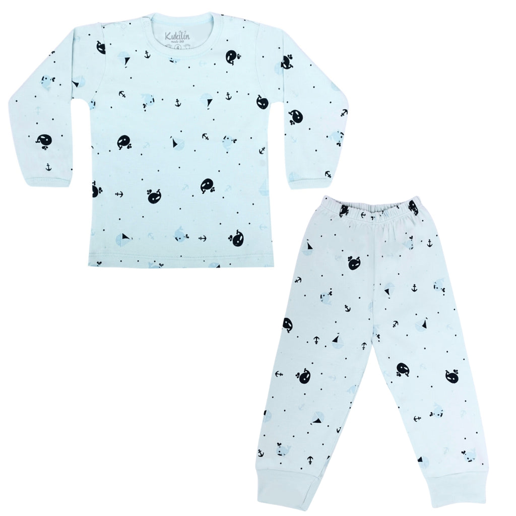 Pijama Bebe Niño - Algodon - Oceano