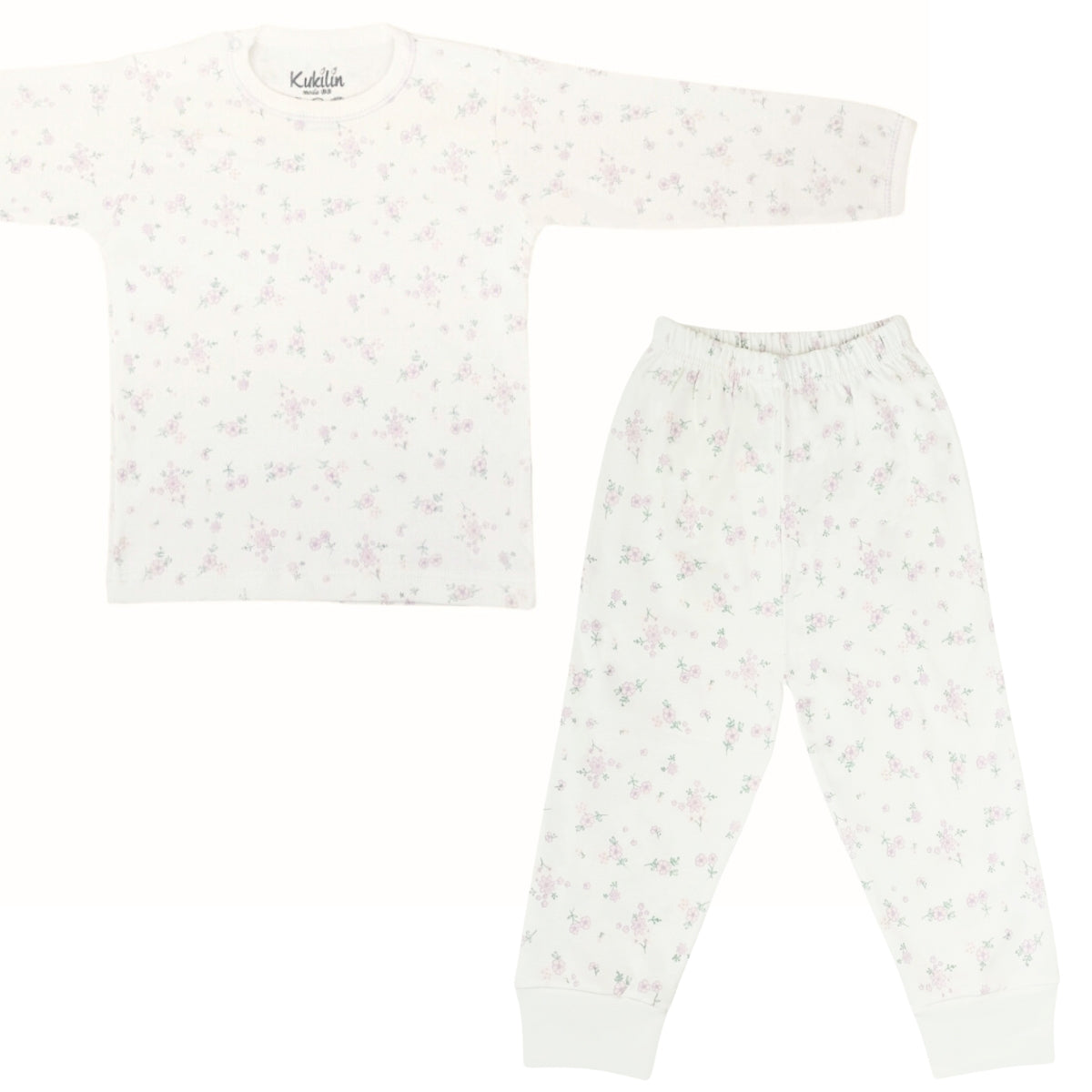 Pijama Bebe Niña - Algodon - Flores