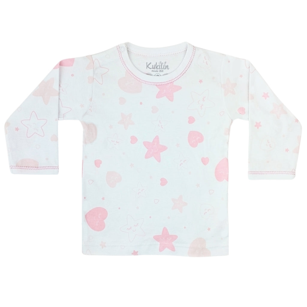 Pijama Bebe Niña - Algodon - Estrellas
