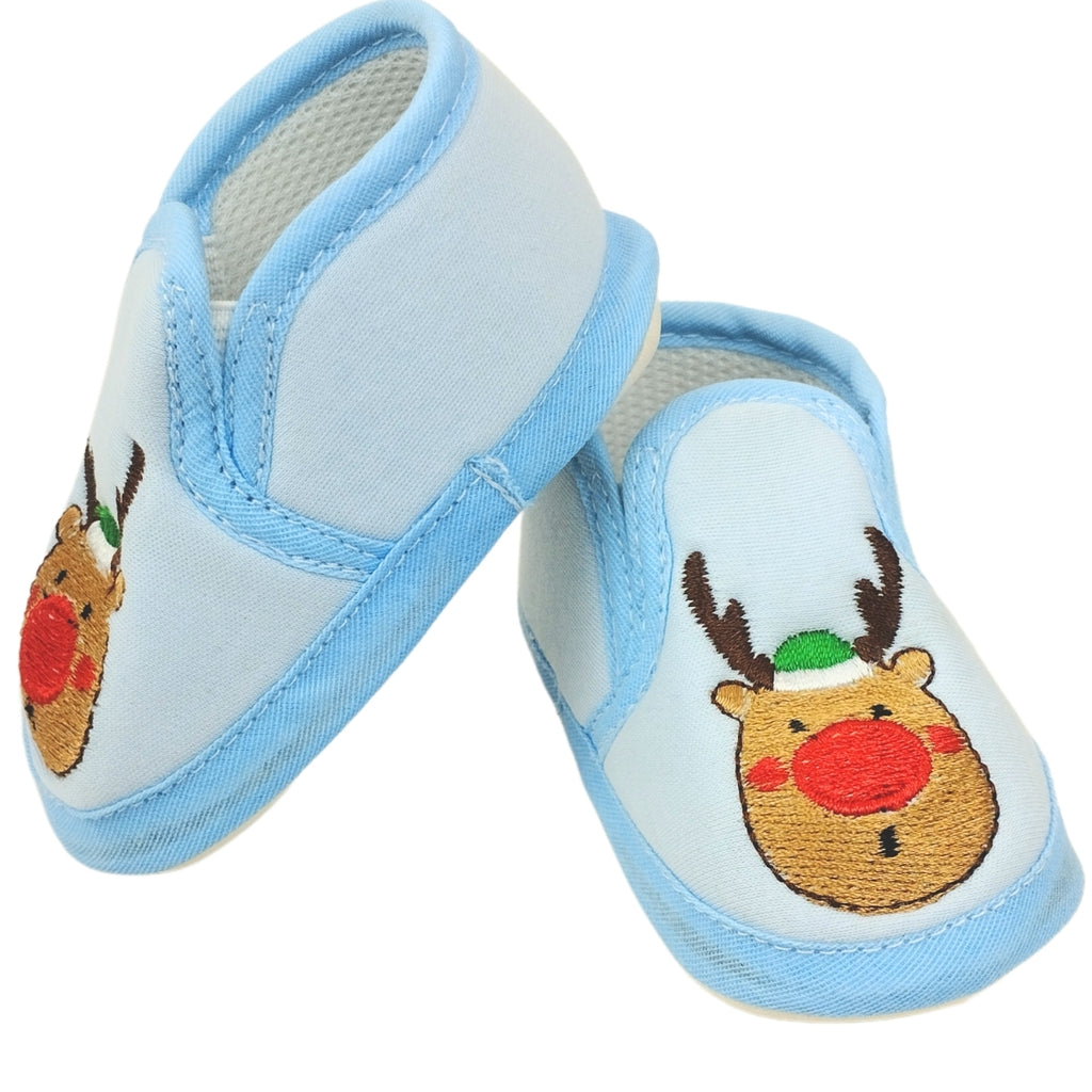 Conjunto Navidad - Reno - Celeste