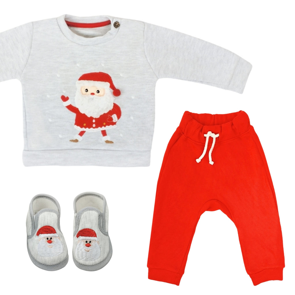 Conjunto Navidad - Papa Noel - Plomo