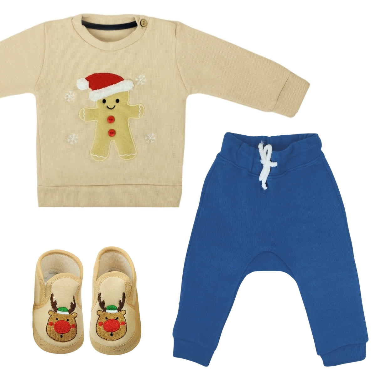 Conjunto Navidad - Galleta - Beige