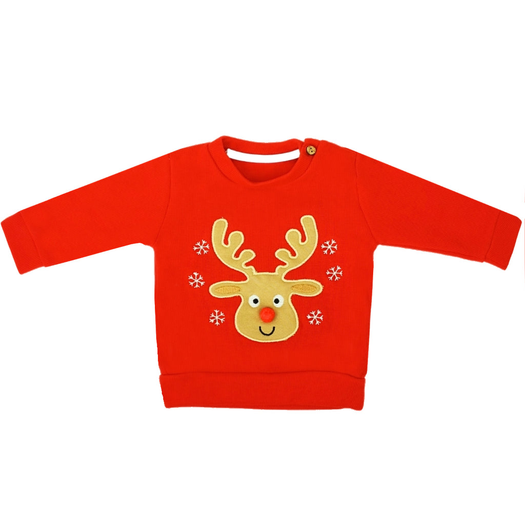 Conjunto Navidad - Reno - Rojo