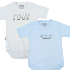 Pack de 2 Bodys de Bebé Manga Corta - N4