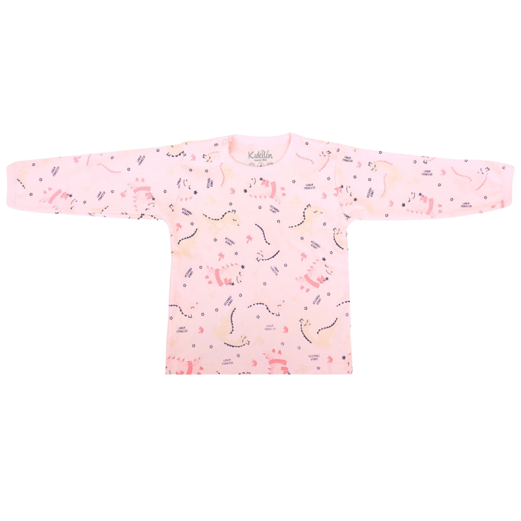 Pijama Bebe Niña - Algodon - Dino Reina Rosado