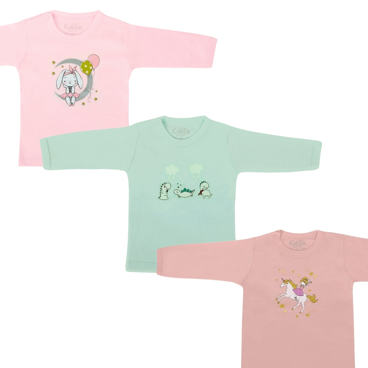 Pack 3 Polos mangas largas M4N04