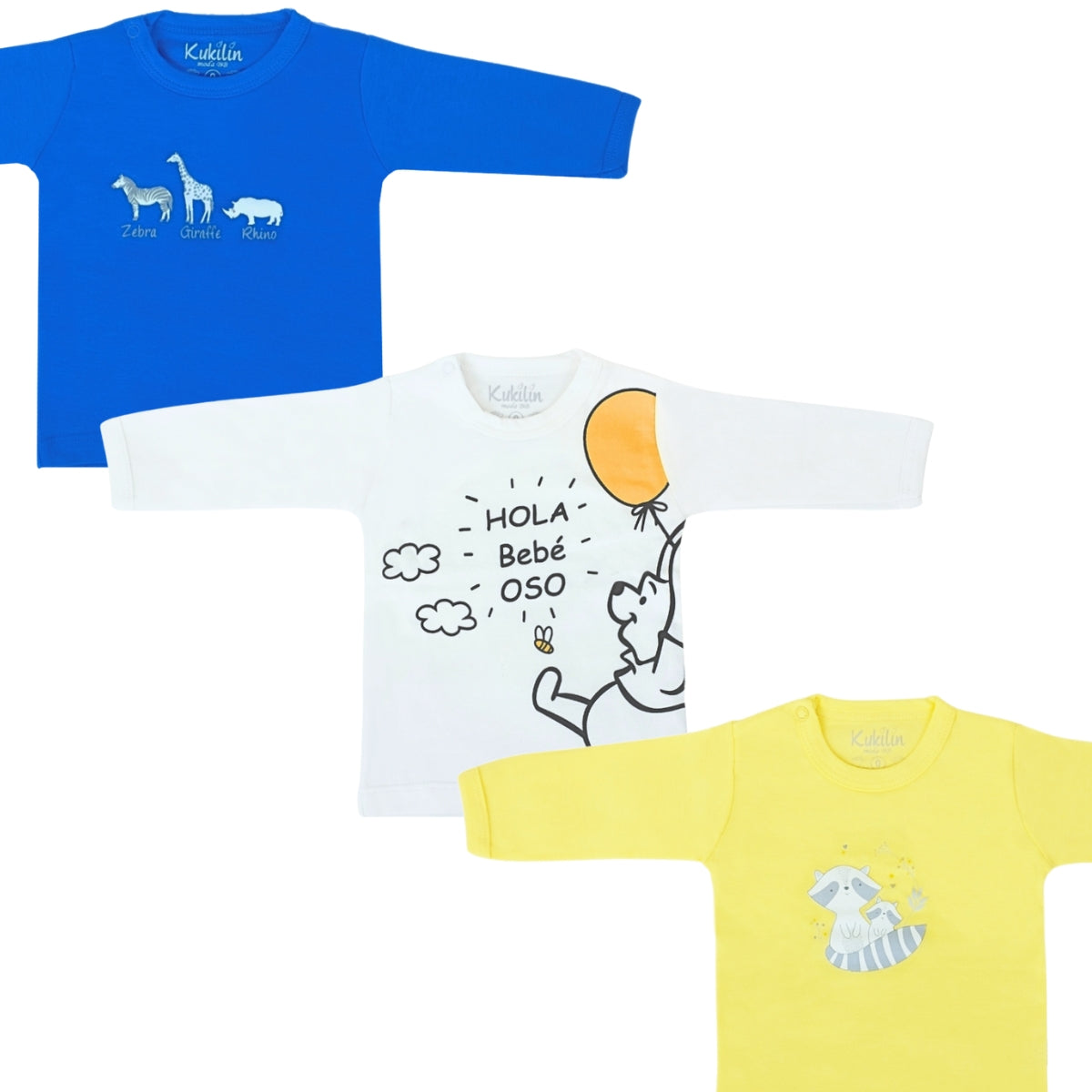 Pack 3 Polos mangas largas H4N06