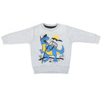 Conjunto Franela reactiva - 2 piezas - Dino - Plomo