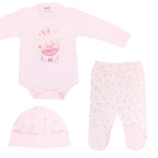 Ajuar - Set de 3 piezas Algodón - Coneja bailarina - Rosado