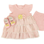 Vestido Reyna Bebe Niña - Palo Rosa