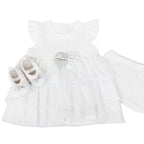 Vestido Reyna Bebe Niña - Blanco