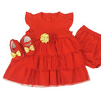 Vestido Reyna Bebe Niña - Rojo