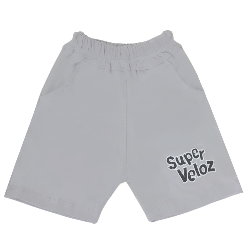 Conjunto bebé - Polo Short - Autos - Azul