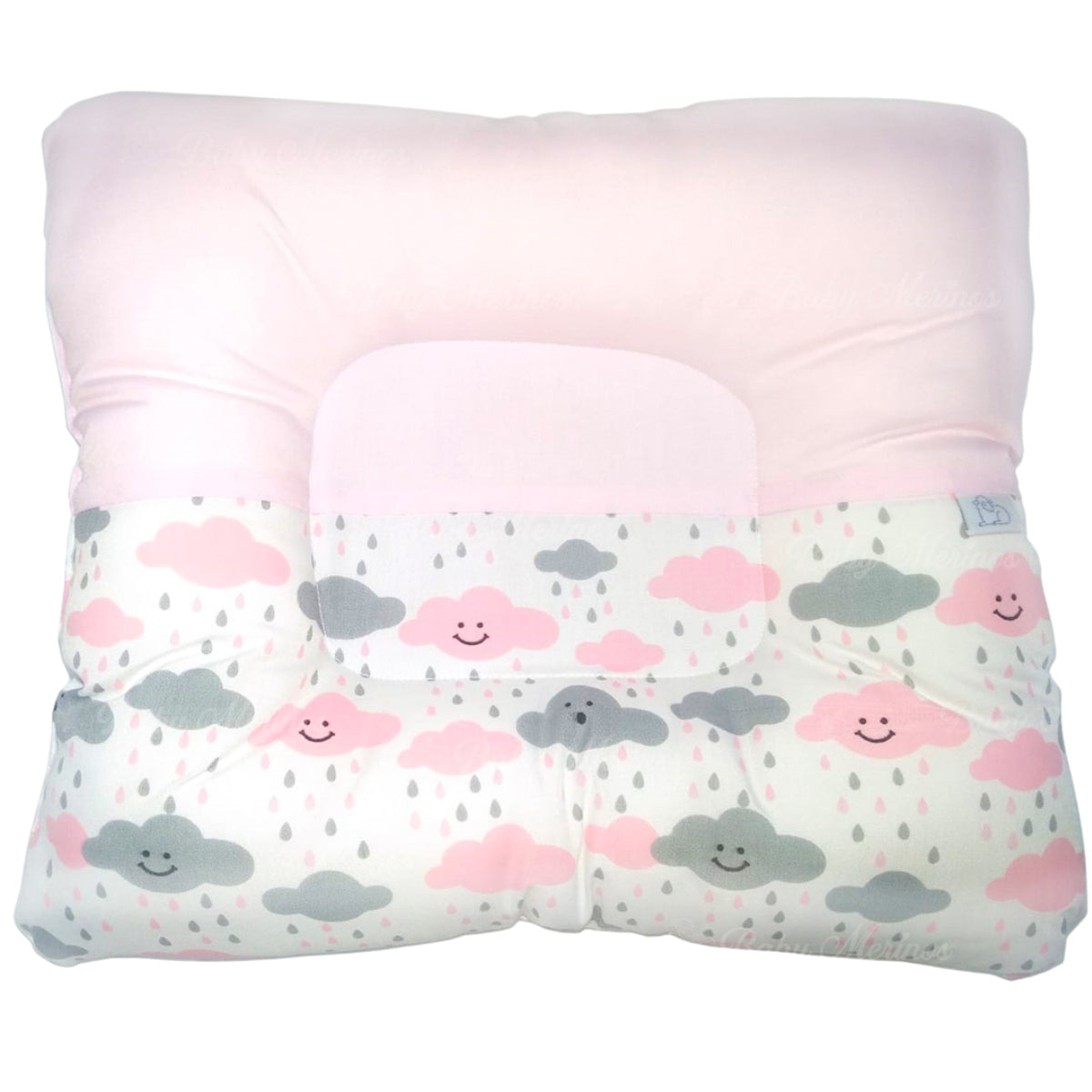 Almohada Anti Cabeza Plana Nubes / Rosado