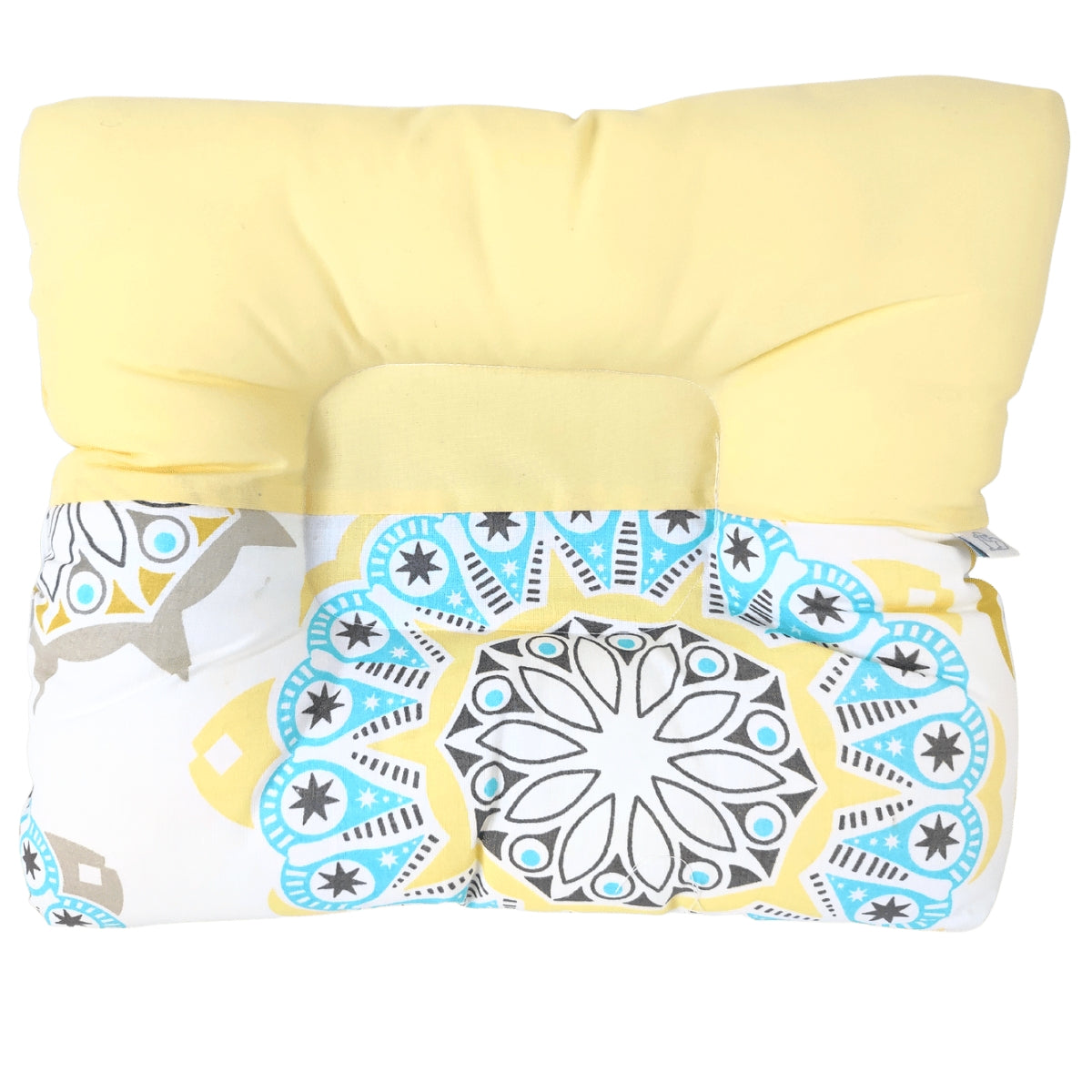 Almohada Anti Cabeza Plana Roseton / Amarillo